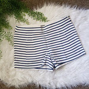 J. Crew Factory Blue and White Stripe Shorts